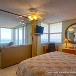 Bedroom view. Try turning off the AC and opening the bedroom windows of an evening. You'll love the sounds of the waves as you fall asleep.